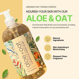 Greenwich Bay Trading Company Aloe + Oat Hand Soap Enriched with Shea Butter, Cocoa Butter, Aloe & Oatmeal Extract
