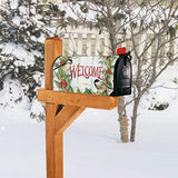 MailWraps - Mailbox Cover - Chickadee Wreath