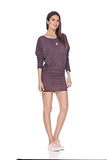 Rock Cotton - Long Sleeve Versatile Tunic - Vintage Purple - Quartz