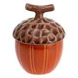 Boston International - 4" x 5.5" Acorn Serving Jar w/ Lid - Spicy Orange