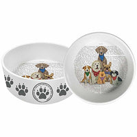 Paperproducts Designs - 8" Pet Bowl - Paw Paw Gang