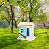 GC - Teal Coastal Cabana Birdhouse