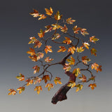 Bovano - Wall Sculpture - Maple Tree w/ Patina Green Leaves
