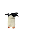 PotTerre Raku Penguin - 4" Flying Right - White Finish