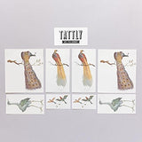 Tattly Temporary Tattoos - Painted Plumage - Set of 8
