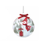 Stony Creek - 5" Light Up Glass Ornament - Snow Woman Whimsy