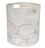 Home Essence HOM Canvas Laundry Tote - Natural Circles - Medium