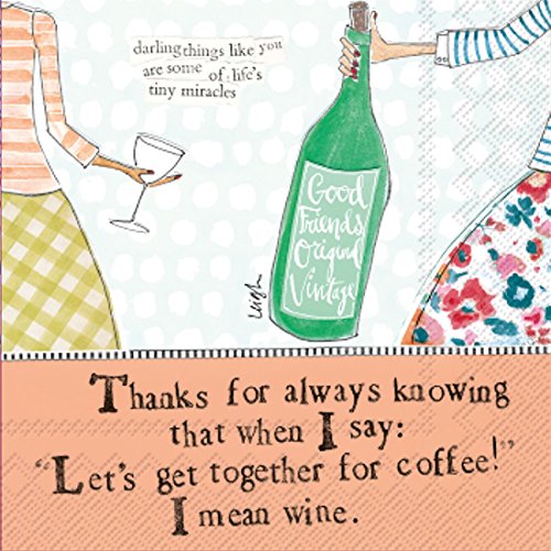 Boston International - 3-Ply 5" Cocktail Napkins - Coffee & Wine