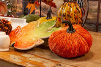 Boston International - Large Glass Pumpkin - Harvest Gold