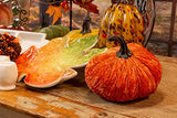 Boston International - Large Glass Pumpkin - Harvest Gold