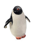 PotTerre Raku Penguin - 3.25" Attentive - White Finish