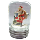 Napco - Mason Jar Water Globe - Santa