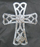 Encore Patio Porch Home Screen Saver Metal Cross Silver Sqaure NEW!