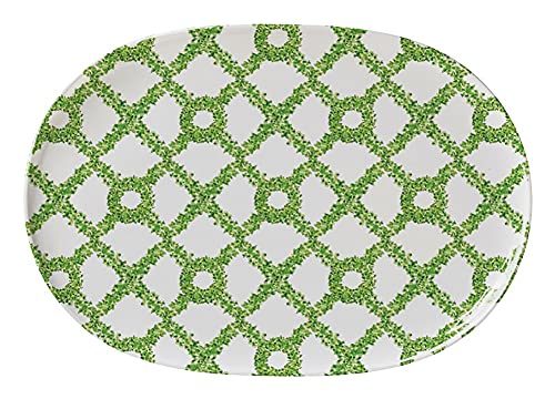 Merritt - Melamine Serving Tray - Topiary Trellis - 17" x 12"