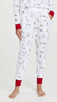 BedHead - L/S Pullover Crew & Jogger PJ Set - Milk & Cookies - Large
