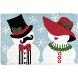 Jellybean - 30x20 Indoor/Outdoor Accent Rug - Mr and Mrs Snowman