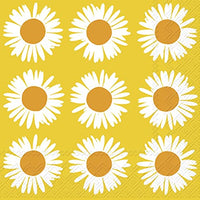Boston International - 3-Ply 5" Cocktail Napkins - AURINGONKUKKA orange/yellow