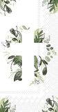 Boston International - Paper Guest Towel 16 Count - Greenery Cross