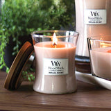 WoodWick - Medium Crackling 9 Oz. Candle - Vanilla & Sea Salt