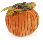 Boston International - 5" Chenille Fabric Pumpkin - Orange