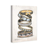 Oliver Gal - 16" x 24" Canvas Art - Arm Candy Noir