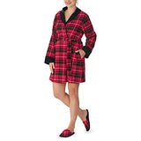 Bedhead - French Terry Lined Woven Flannel Robe - Nicholas Plaid - S/M