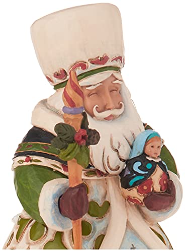 Enesco Jim Shore Heartwood Creek Russian Santa Stone Resin Figurine