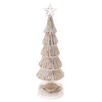 Boston International - LED Small Christmas Tree - Champagne & White