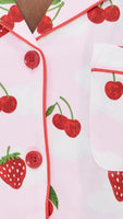 BedHead - Classic S/S Stretch Jersey Shorty PJ Set - Berry Soufflé - Medium