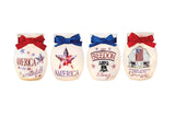 Stony Creek - 4" Glass USB Lighted Jar - Independence Day