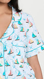 BedHead - Stretch Short Sleeve Shorty PJ Set - Regatta - Medium