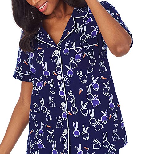 BedHead - Short Sleeve Cropped PJ Set - Bunnies - Small