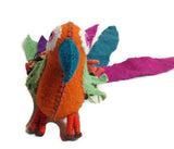 Twoolies - Stuffed Colorful Wool Animal - Guacamaya Bird - Large - 7" Tall