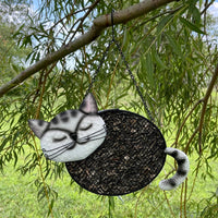 GC - Gift Essentials - Mesh Bird Feeder - Smiling Black Cat