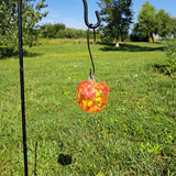 GC Gift Essentials - 8 Oz. Glass Hummingbird Feeder - Fiery Fusion