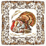 Boston International - 3-Ply 6.5" Lunch Napkins 20 Count - Turkey Collection
