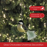 GC - Cobane Studio LLC - Chickadee with Feather Tail Ornament