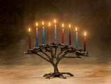 Nelles Studios - Bronze Menorah - Tree of Life