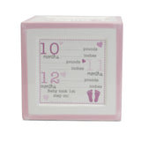 Child To Cherish - Money Bank - A Block to Grow On - Pink
