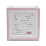 Child To Cherish - Money Bank - A Block to Grow On - Pink