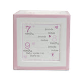 Child To Cherish - Money Bank - A Block to Grow On - Pink