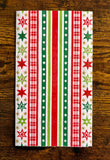 Boston International - Paper Guest Towel 16 Count - Red/Green Stripes & Stars