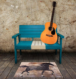 Olivia's Home - 32" x 22" Accent Rug - Barnwood Black Stallion