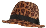 San Diego Hat Company - Women's - Fedora - Leopard Print