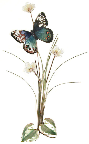 Bovano - Wall Sculpture - Butterfly Blue Beauty