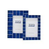Tozai Home - 4x6 Frame - Midnight Blue Brass Bars - Set of 2