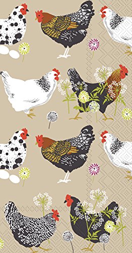 Boston International - Paper Guest Towel - Spatter Hens