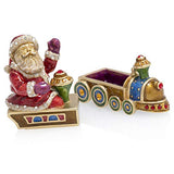 Jay Strongwater - Annual Holiday Box - 2019 Santa on a Train