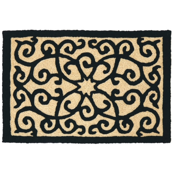 Jellybean - Indoor/Outdoor Rug - Elegant Frontgate Scroll