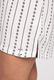 Pretty You London - EcoVero - Chemise Nightdress - Ecru Stripe - Size 10-12
